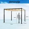 Venturo Prestige 3x3m Bež Pergola Čelična konstrukcija