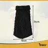 Purlov Džemper za pse Crni 36x18cm L