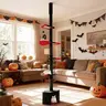 Maca Halloween penjalica i grebalica za Mačke do plafona 300cm Crna