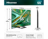 Hisense Mini-LED TV 55" 55E8S, 4K Ultra HD, VIDAA Smart OS