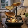 Mini sobna fontana 14x14x22cm L14gold