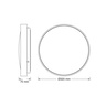 Osram luxo zlatna led plafonjera 18w 6500k ip20 4099854653148e