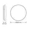 Osram led plafonjera 18w 6500k ip44 4099854647642e