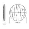 Osram led plafonjera 38cm 24w 4000k ip20 bela 4099854663765e