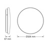 Osram led plafonjera sa senzorom 18w 4000k ip20 4099854647536e