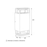 Zidna lampa drvo dezen 2xgu10 ip65 B250577