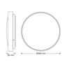 Osram led plafonjera 60w 4000k ip20 crna 4099854651571e