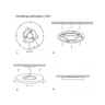 Bela led plafonjera 18w, promenljiva boja svetla, senzor L7760-24w