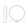 Osram led plafonjera sa senz. 18w 4000k ip20 crna 4099854651113e