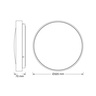 Osram luxo crna led plafonjera 18w 6500k ip20 4099854651007e