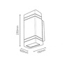 Zidna lampa 2xgu10 Jm-5032c