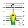 LEGO Minifigure privezak za ključeve sa svetlom: Tip u kukuruz kostimu LGL-KE242H