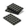 LEGO polica sa 3 fioke i podlogom za gradnju - siva 40950003