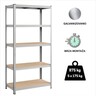 ePRO metalna montažna polica standard 180x90x35, metal-drvo, 875kg (5x175kg)