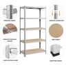 ePRO metalna montažna polica standard 180x90x35, metal-drvo, 875kg (5x175kg)