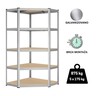 ePRO metalna montažna polica ugaona standard 180x90x40 metal-drvo 875kg (5x175kg)
