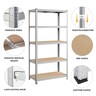 ePRO metalna montažna polica standard 180x100x40, metal-drvo, 875kg (5x175kg)