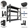 ePRO metalna montažna polica professional 200x200x60cm, metal-metal, 1.200kg (4x300kg) crna