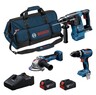 Bosch Combo Kit 18V GSB+GBH+GWS+2x5.0Ah+GAL18V 0615A002M4