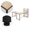 ModernHome Ugaoni radni sto sa policama, 4 police, svetli hrast, loft dizajn – TH-CD-6-16