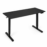 ModernHome Električni radni sto 140 × 60 cm sa podesivom visinom 72–118 cm, crni – JSD-C5-1-1