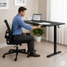 ModernHome Električni radni sto 140 × 60 cm sa podesivom visinom 72–118 cm, crni – JSD-C5-1-1