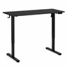 ModernHome Električni radni sto 140 × 60 cm sa podesivom visinom 72–118 cm, crni – JSD-C5-1-1