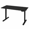 ModernHome Električni radni sto 140 × 60 cm sa podesivom visinom 72–118 cm, crni – JSD-C5-1-1