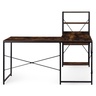 ModernHome Ugaoni radni sto sa policama – Walnut LOFT TH-CD-7-16