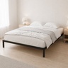 ModernHome Krevet sa metalnim ramom 190 × 200 cm sa podnicom, crni – GIC-BF02