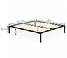 ModernHome Krevet sa metalnim ramom 190 × 200 cm sa podnicom, crni – GIC-BF02