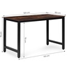 ModernHome Radni sto za računar 120 × 60 cm, starinski orah – TH-RD-7-16