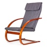 ModernHome Stolica za ljuljanje walnut/charocoal TXWQM-31 W/C