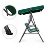 MULTIGARDEN Baštenska ljuljaška za 3 osobe sa tendom – Green/White YIT-4006-9-5