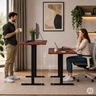 ModernHome Električni radni sto 140 × 60 cm sa podesivom visinom 72–118 cm, rustični hrast – JSD-C5-1-16
