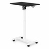 ModernHome Mobilni podesivi sto za laptop 70 × 48 cm, visina 71,5–112 cm, crna radna ploča – JNI-PN01-5-1