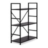 ModernHome LOFT polica sa 3 police i metalnim okvirom – Black CWJ602480LGB