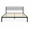 ModernHome Krevet sa metalnim ramom 190 × 200 cm, podnicom i uzglavljem, crni – GIC-BF01