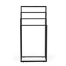 ModernHome Metalni držač za peškire sa 4 kraka, crni – AIE-44-1
