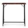 ModernHome Sklopivi radni sto za računar 80 × 45 cm – LOFT Dark Wood TH-FD-7-16