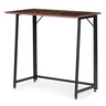 ModernHome Sklopivi radni sto za računar 80 × 45 cm – LOFT Dark Wood TH-FD-7-16