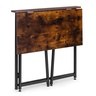ModernHome Sklopivi radni sto za računar 80 × 45 cm – LOFT Dark Wood TH-FD-7-16