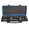 UNIOR Ključevi nasadni, prihvat 1/2", u metalnoj kutiji 10-32/23 640077
