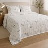 Dekordom Prekrivač set bloom 150x200 / 50x70+5 - white/blue