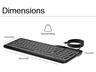 Tastatura HP 400 backlight žicna/US/crna
